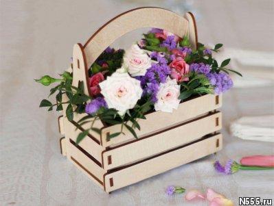 Интерьерный ящик-кашпо для цветов и декора